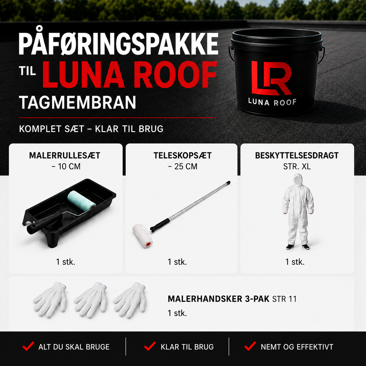 Påføringspakke til Luna Roof Tagmembran