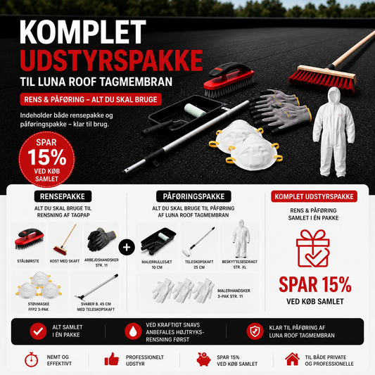 Komplet Udstyrspakke til Luna Roof Tagmembran